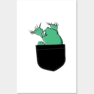 Little monster pocket t-shirt Posters and Art